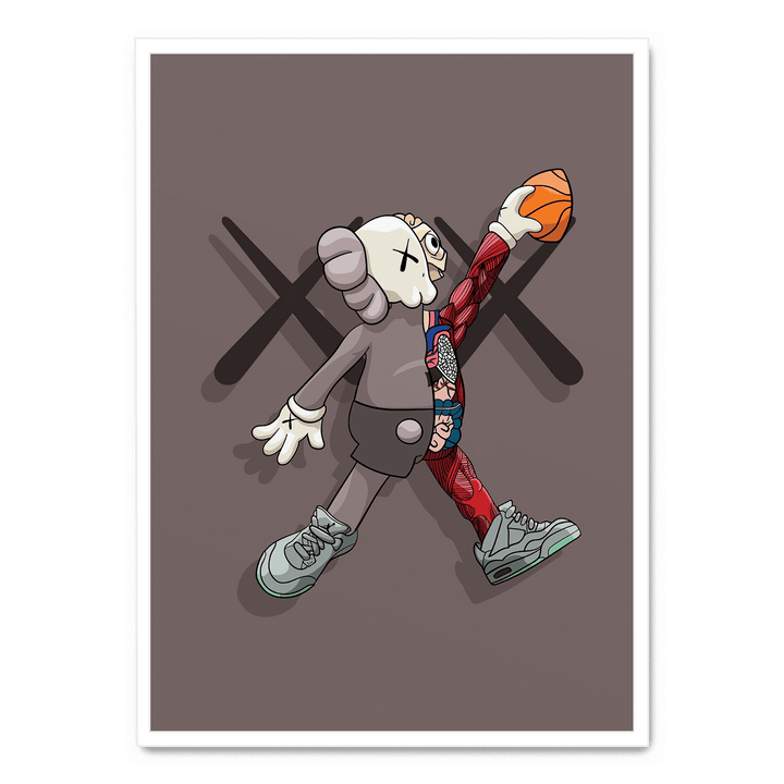 Kaws Basketball Poster